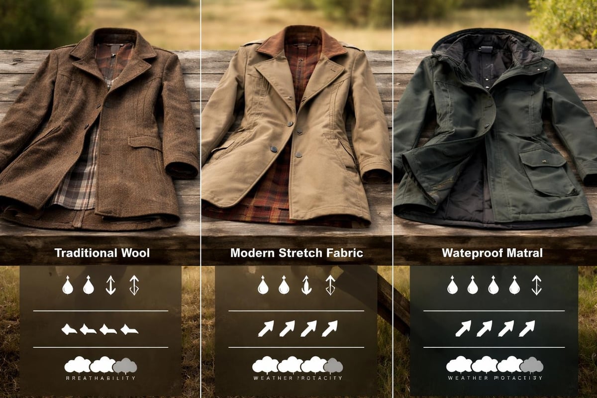 Riding coat fabric performance comparison