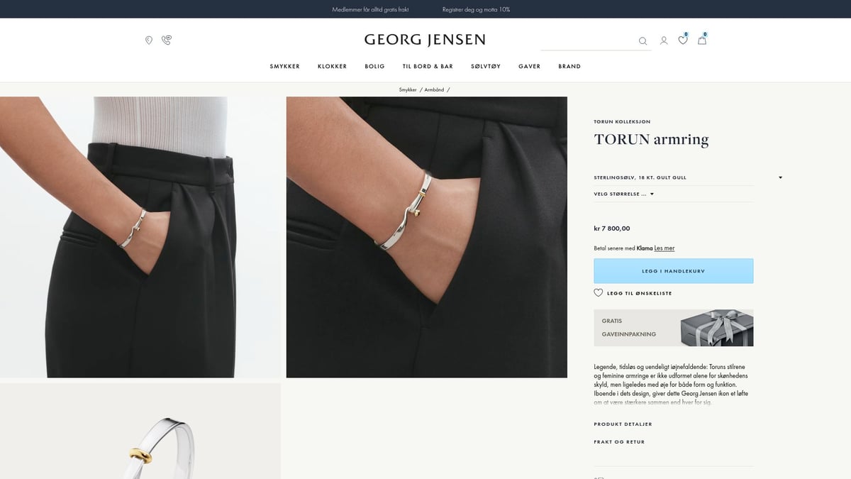 8 Unike Gave Ideer Som Gleder Alle i 2026 - Tidløst Armbånd fra Georg Jensen