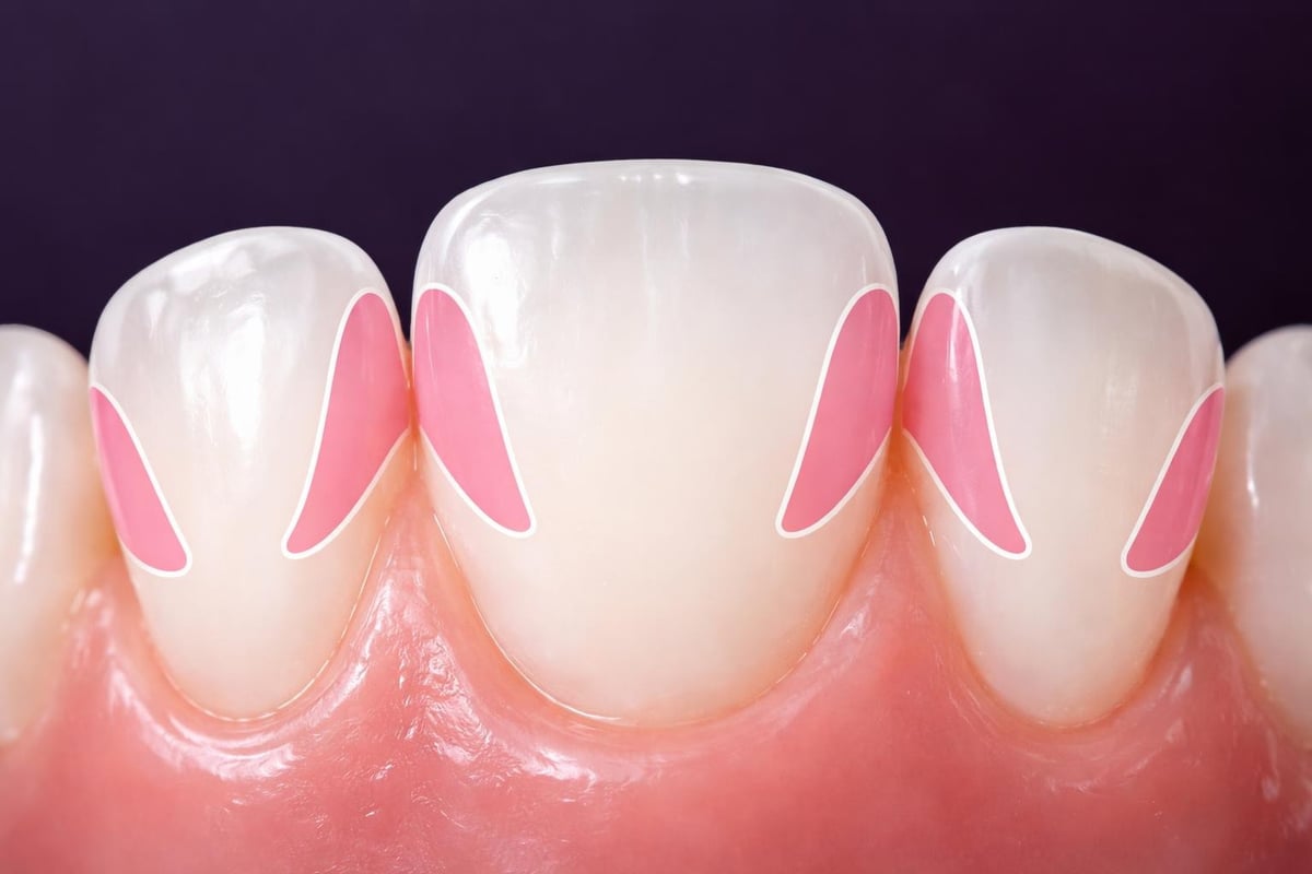 Tooth enamel structure and safe recontouring zones