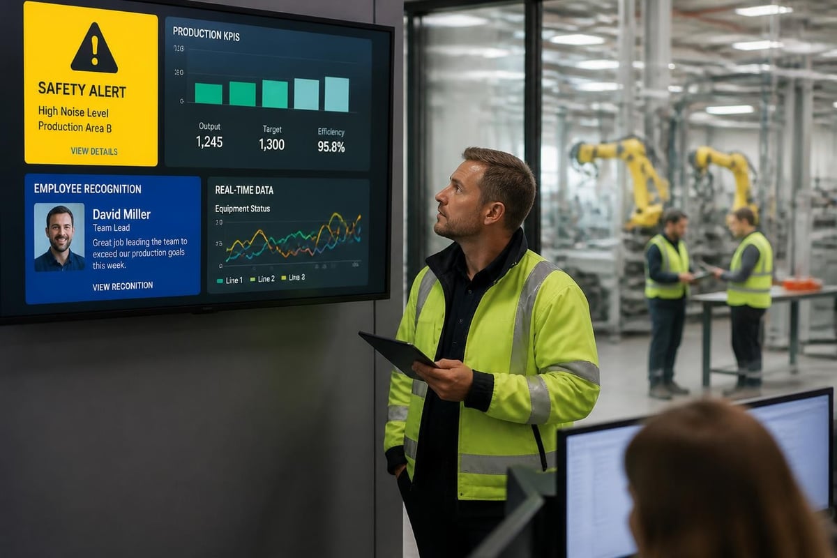 Corporate digital signage applications