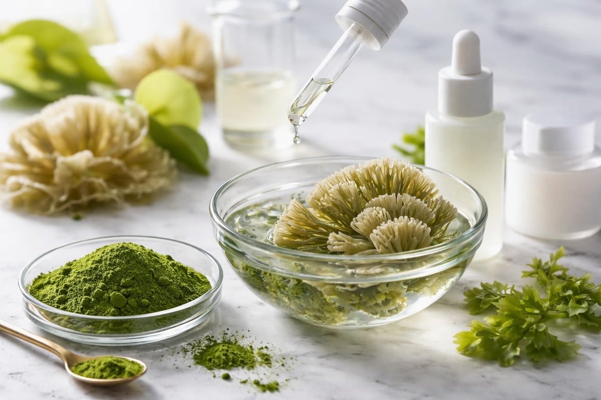 Marine active ingredients in moisturisers