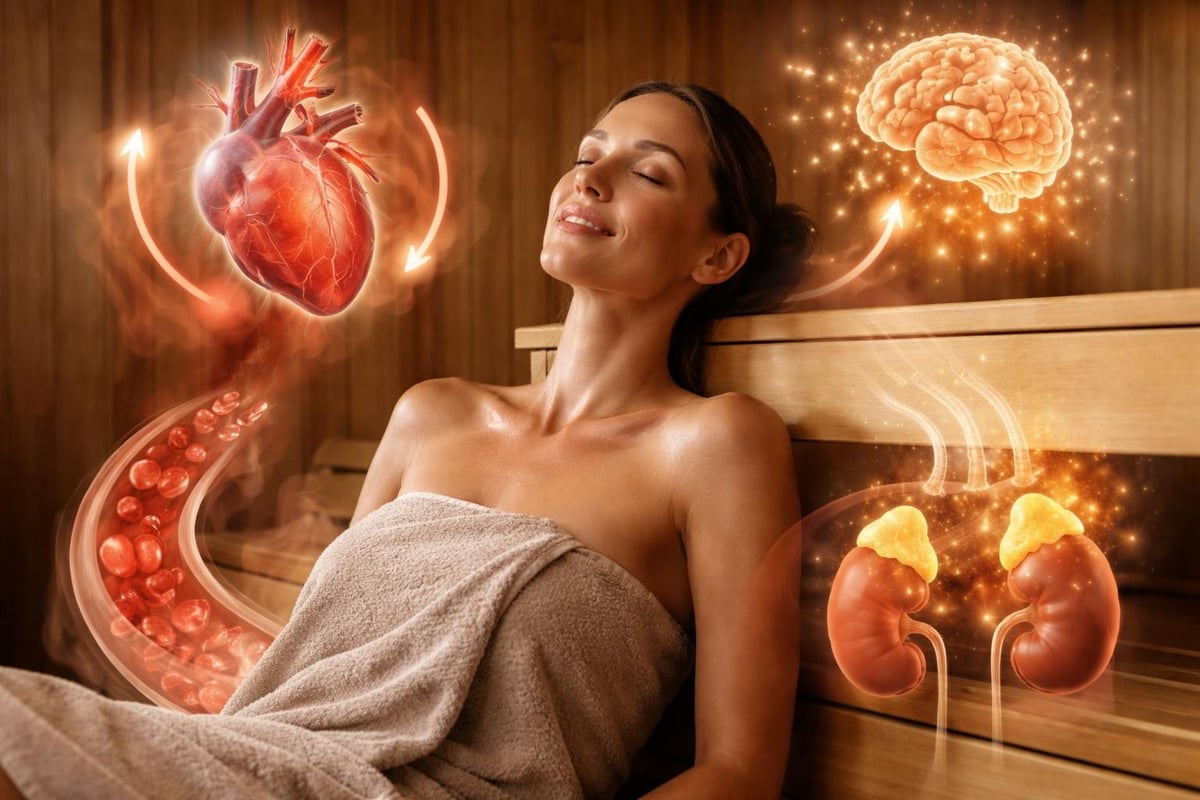 Sauna relaxation physiological effects