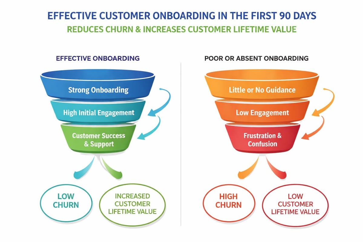 Customer onboarding impact on retention