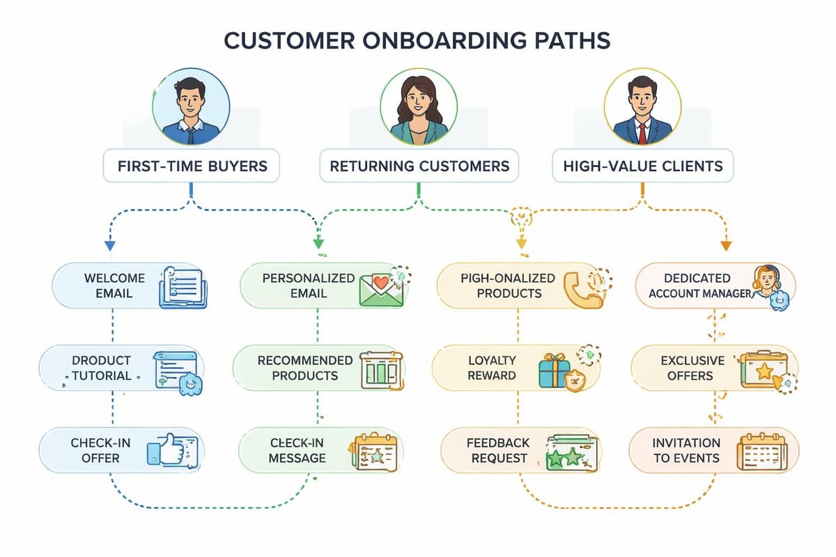 Segmented onboarding workflows