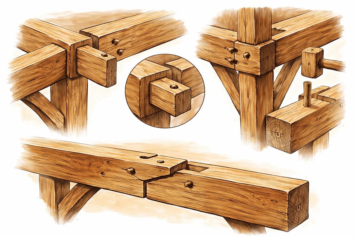 Traditional timber frame joinery methods