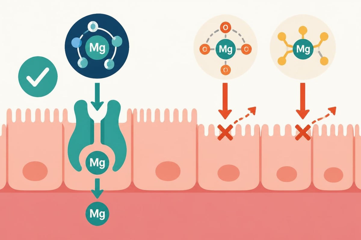Magnesium glycinate absorption mechanism