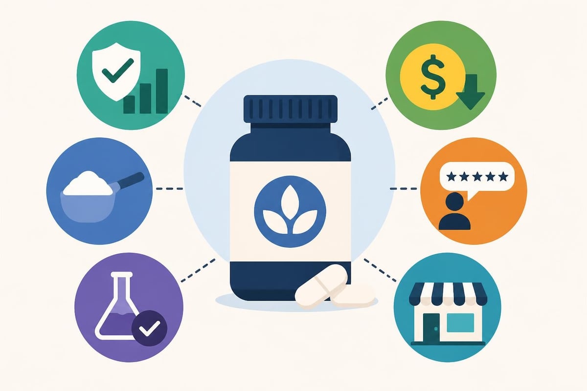 Supplement quality assessment criteria