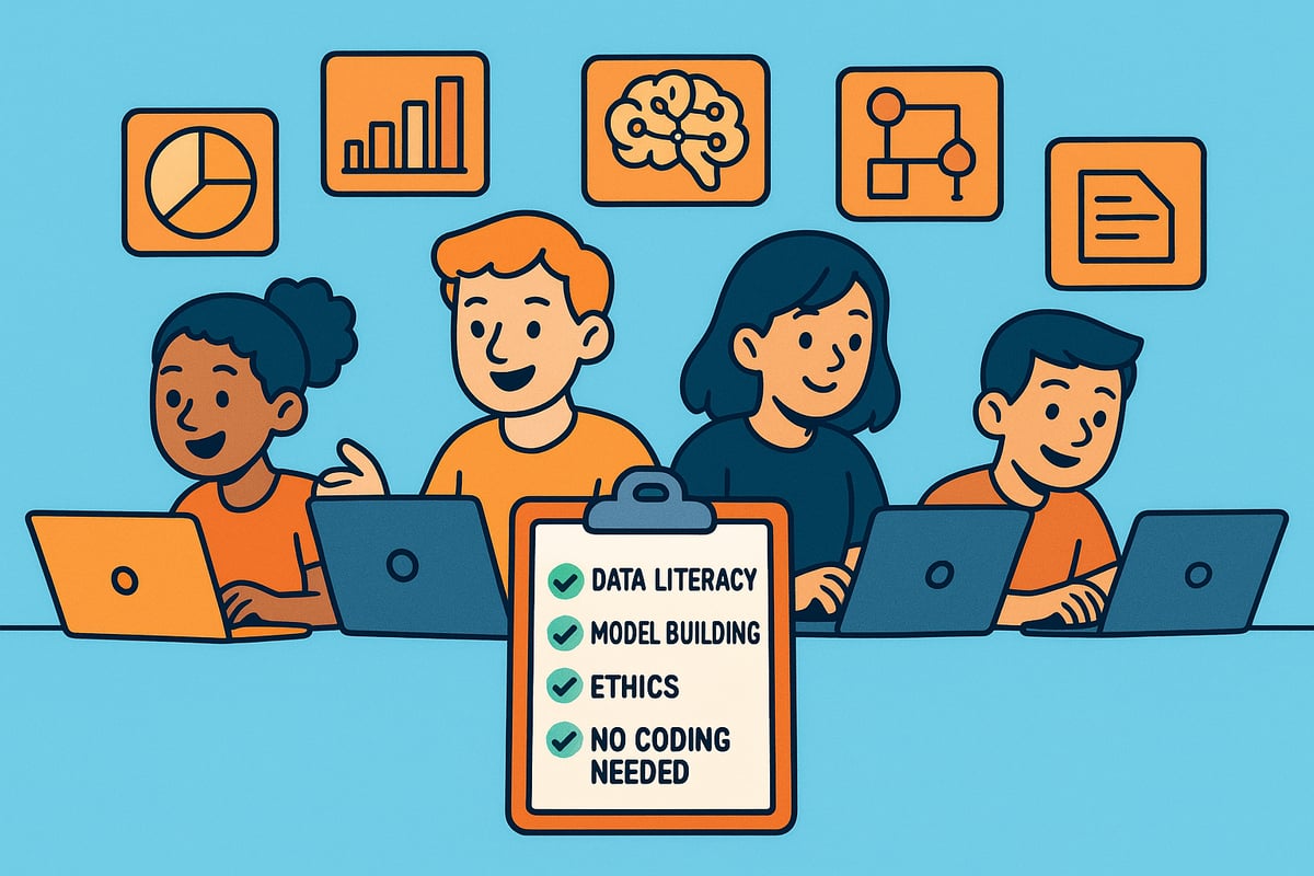 Core Skills and Concepts Taught in No Code AI Courses