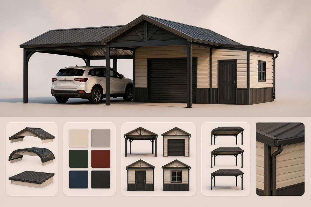 Custom carport features