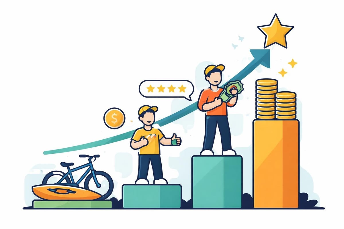 Income growth timeline