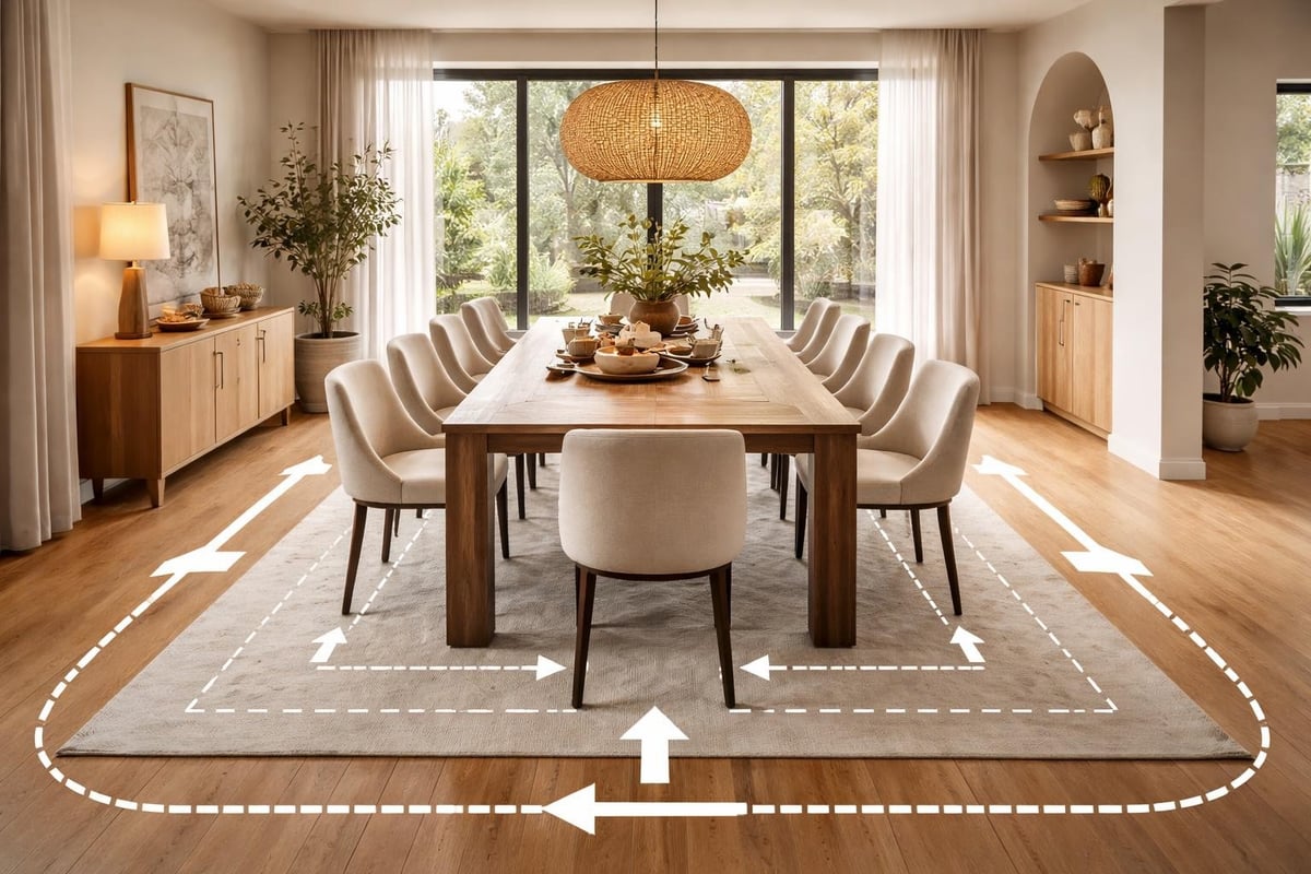 Dining room layout planning