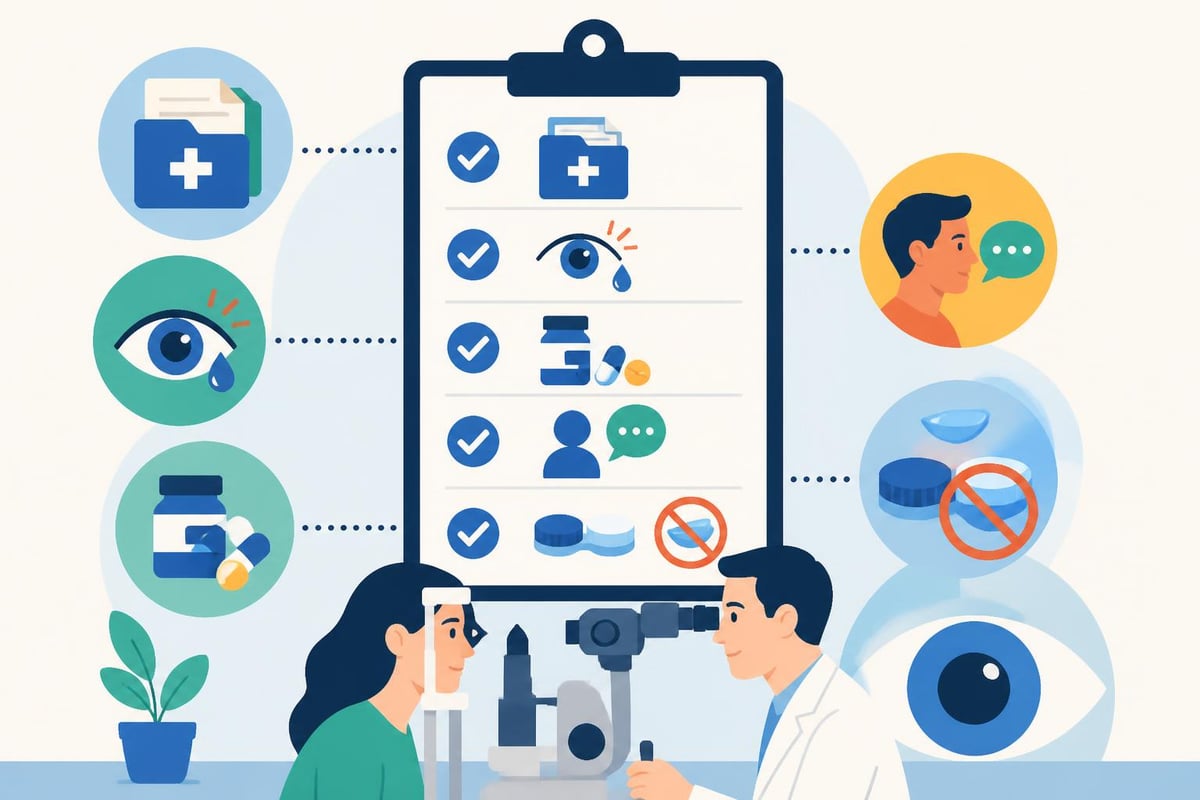 Preparazione visita oculistica