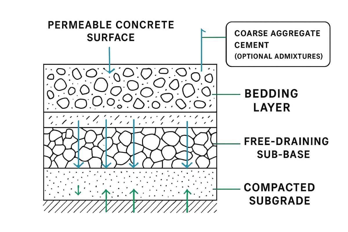 How Permeable Concrete Driveways Work: Materials and Technology