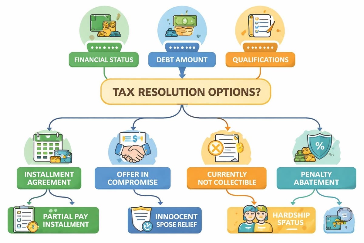 Tax resolution plus strategy flowchart