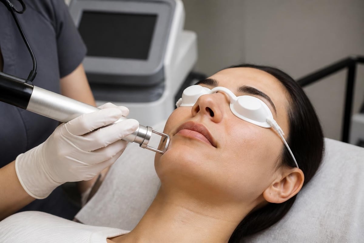 Picosecond laser breaking melanin