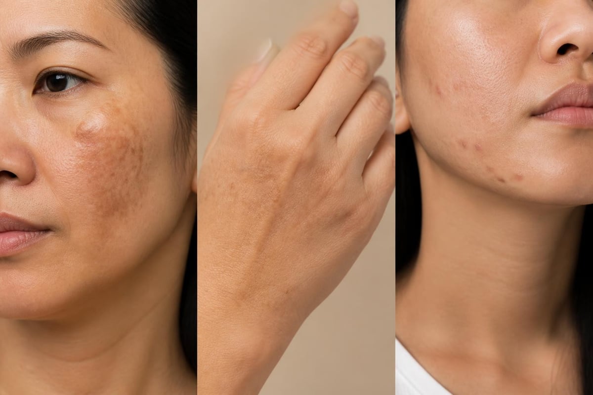 Pico whitening treatment areas
