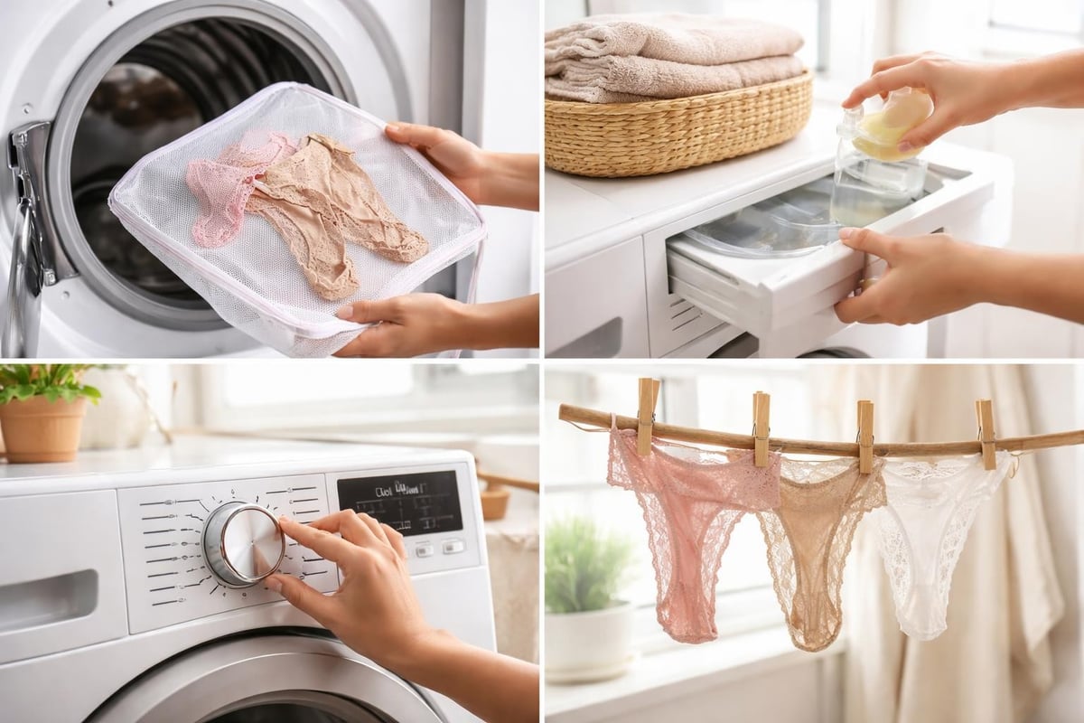 Thong undergarment care process