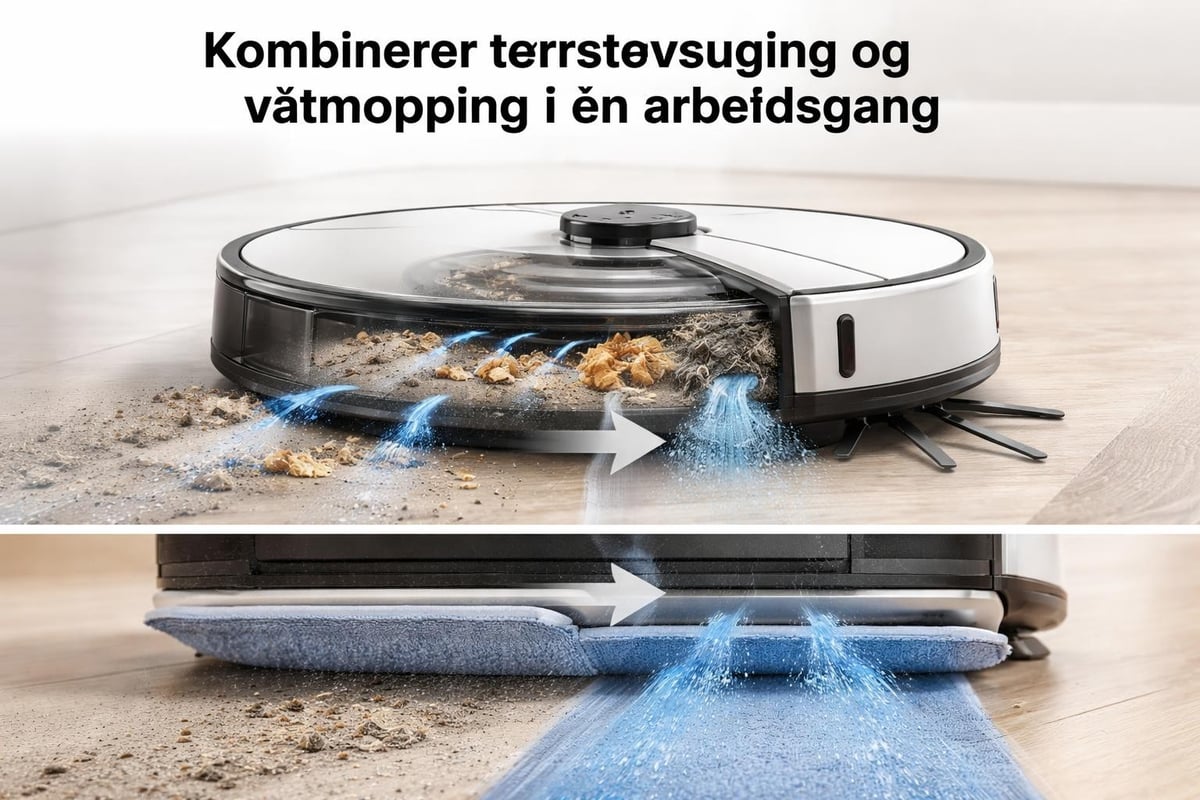 Roborock S5 Max støvsuging og mopping