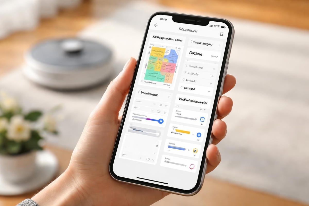 App-funksjoner for Roborock S5 Max