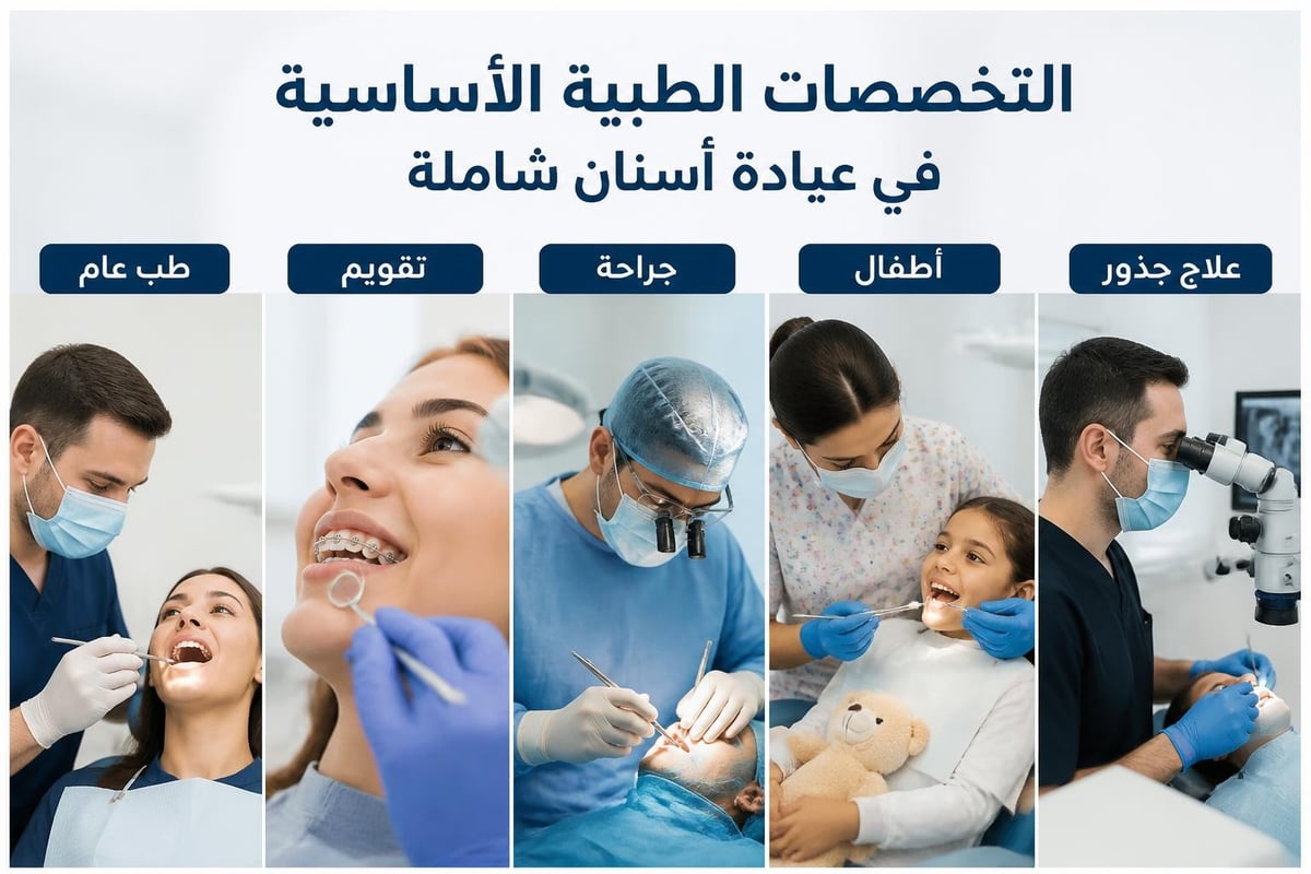 تخصصات طب الأسنان المتكاملة