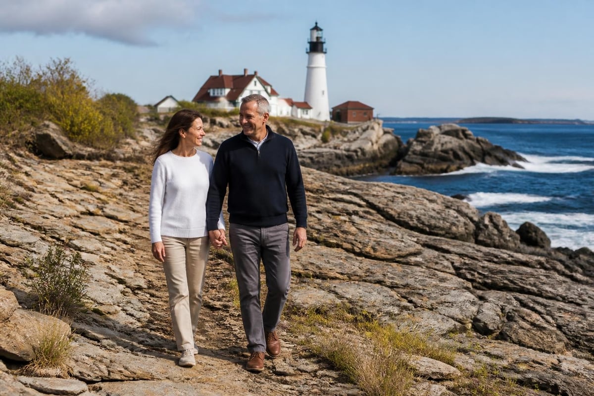 Couples coastal activities