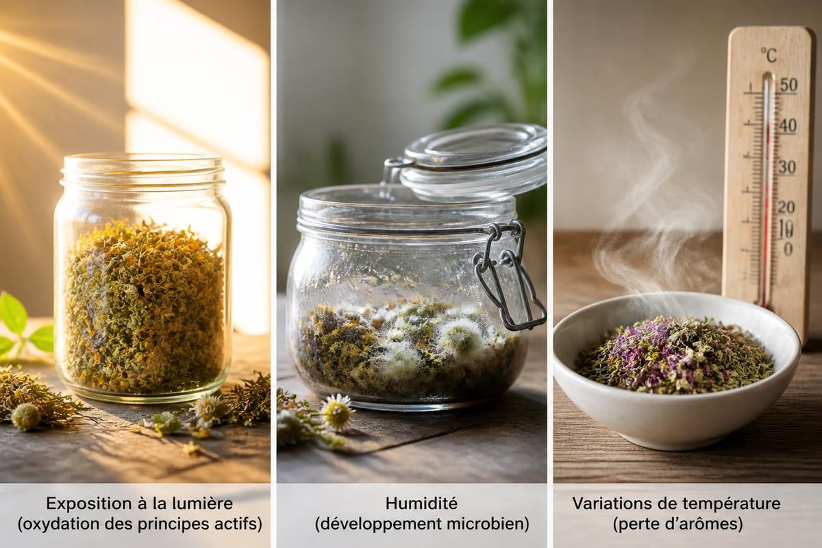 Conservation plantes tisane