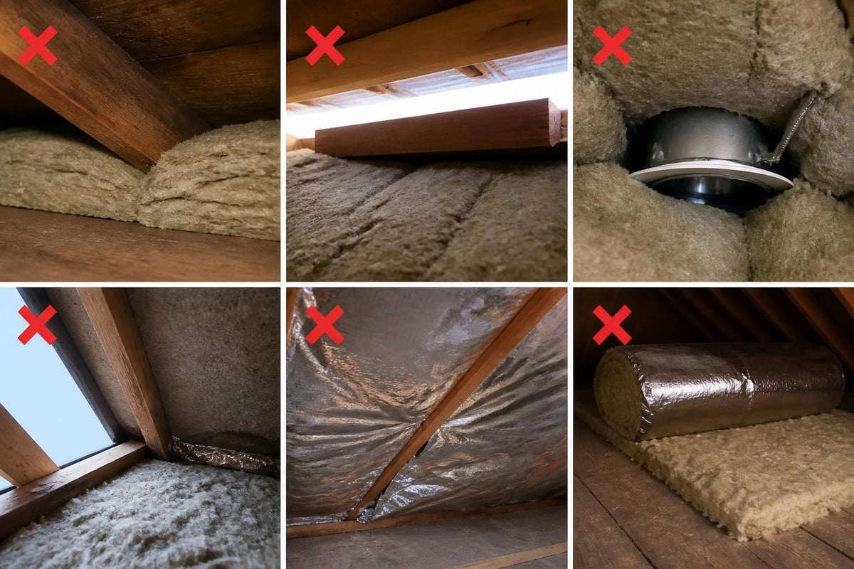 Common roof insulation installation mistakes