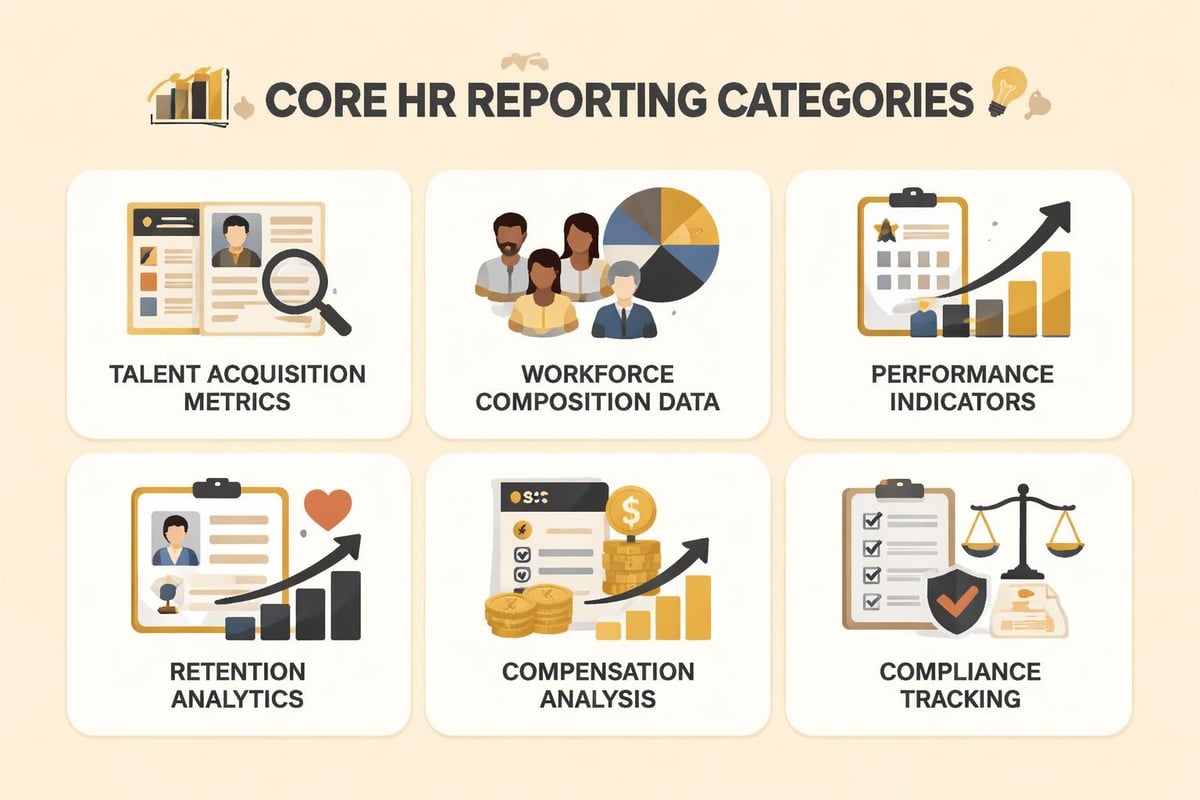 HR reporting metrics categories