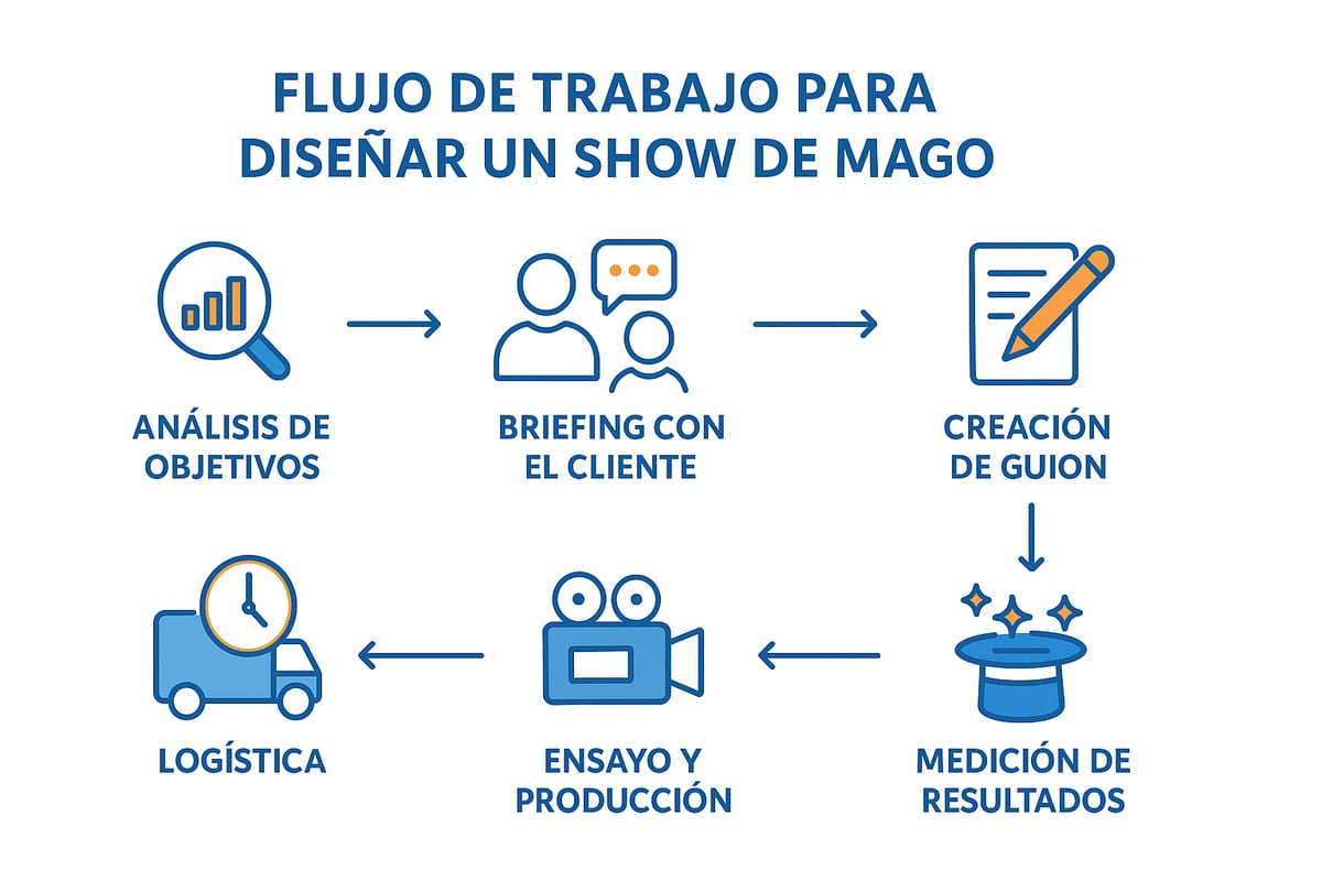Pasos para Diseñar un Show de Mago Promocional Impactante