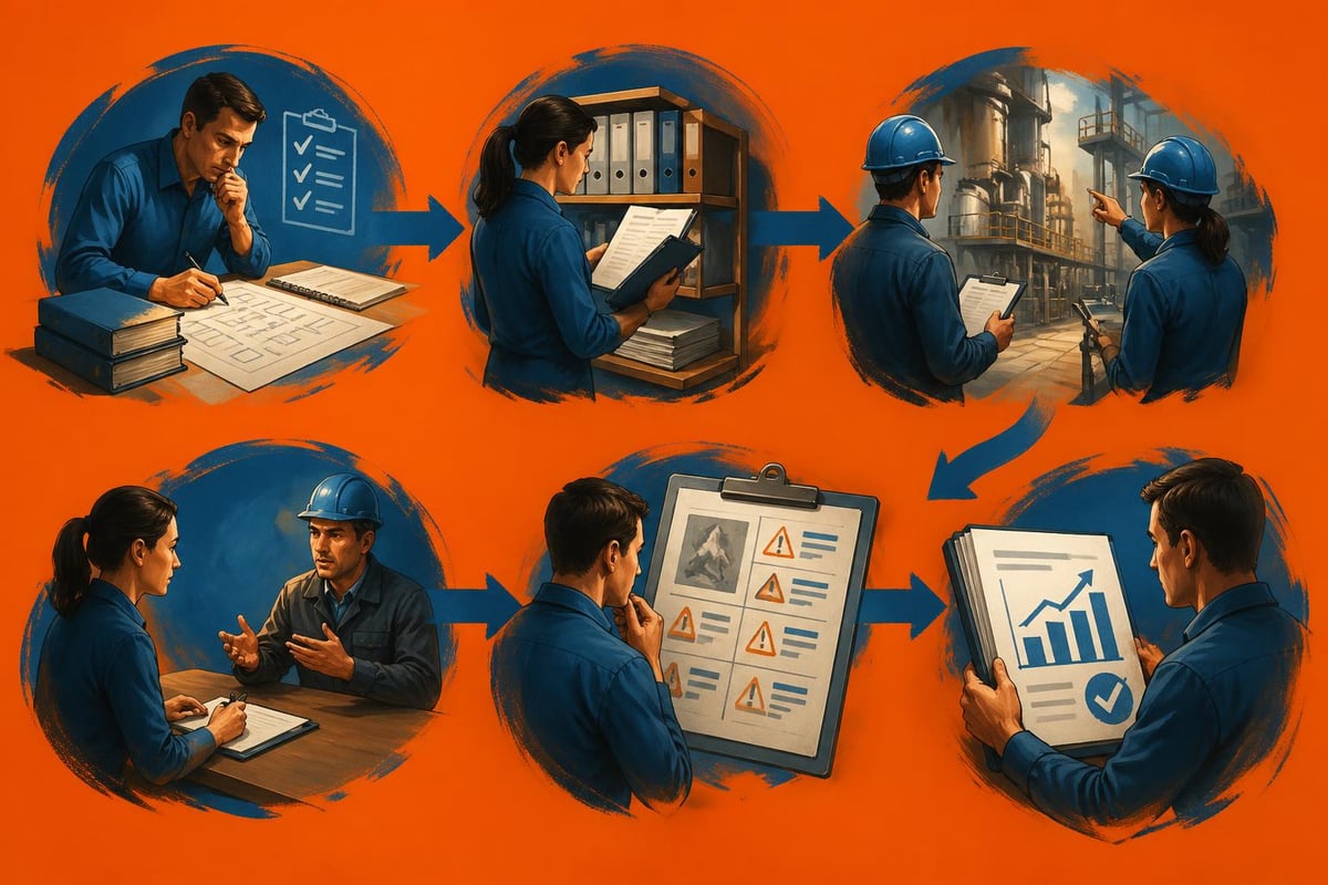 ISO 45001 audit process stages