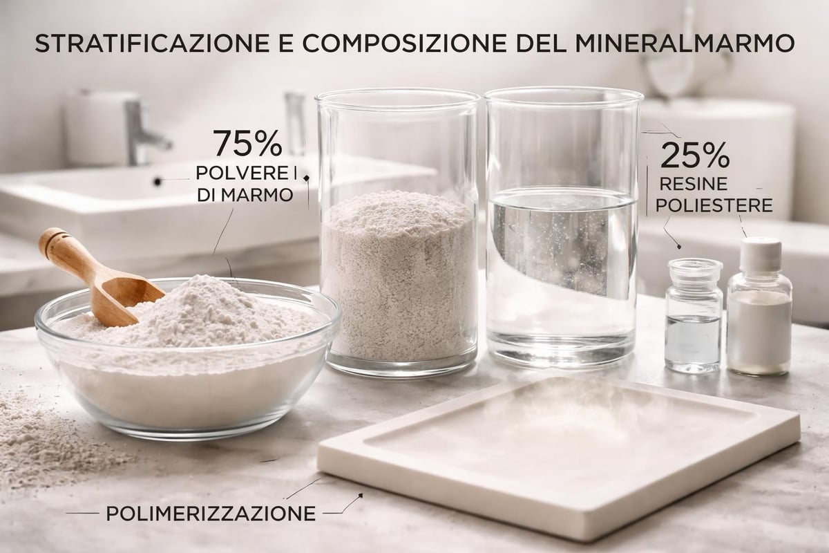 Composizione mineralmarmo