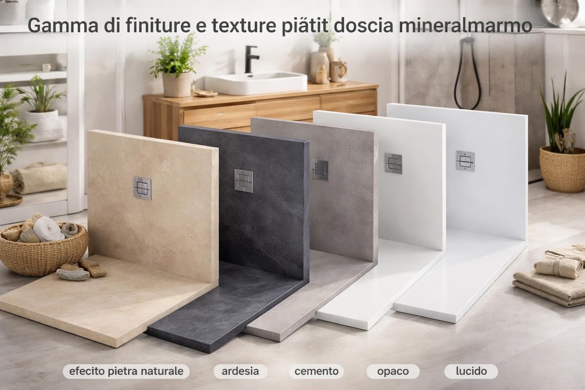 Opzioni finiture mineralmarmo