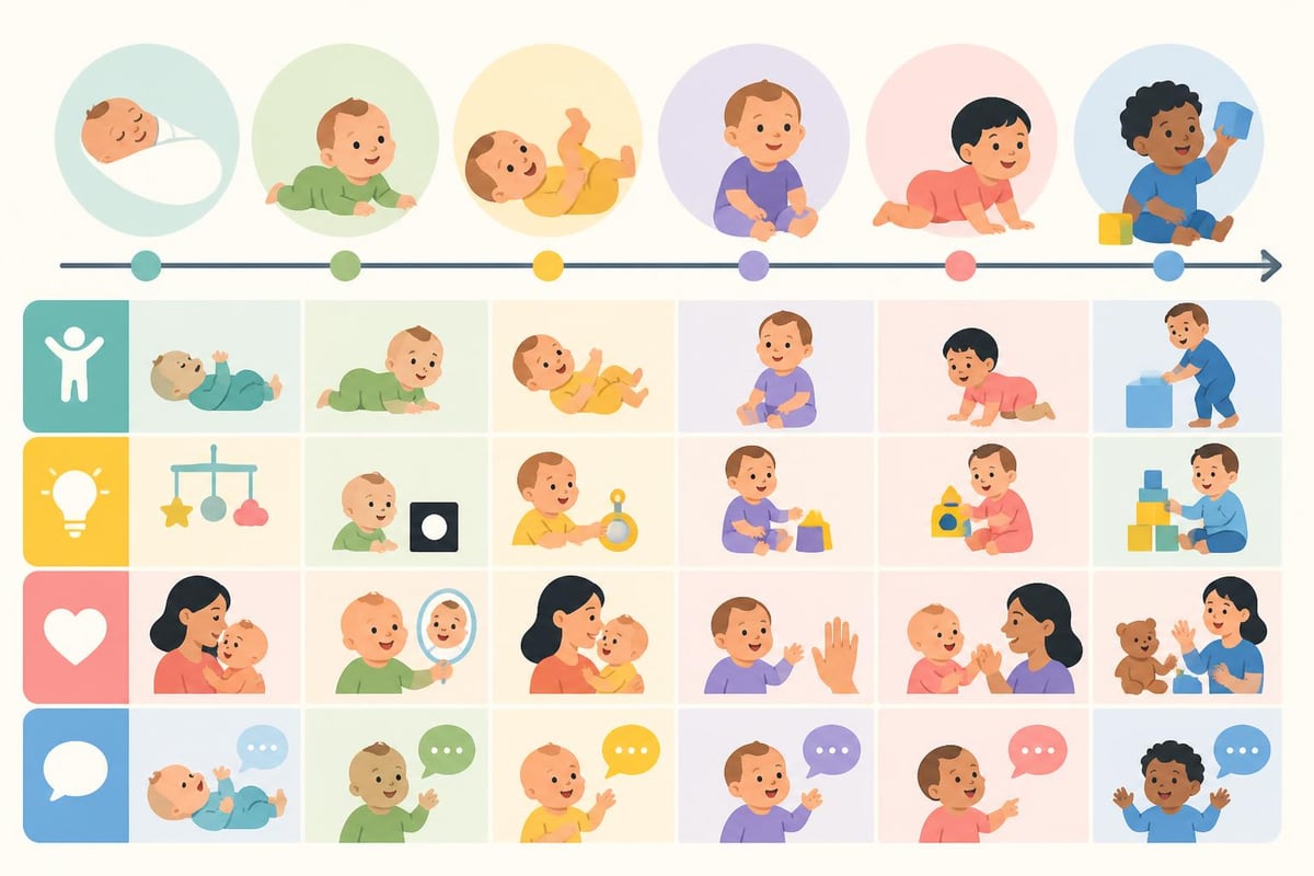 Infant developmental milestones chart