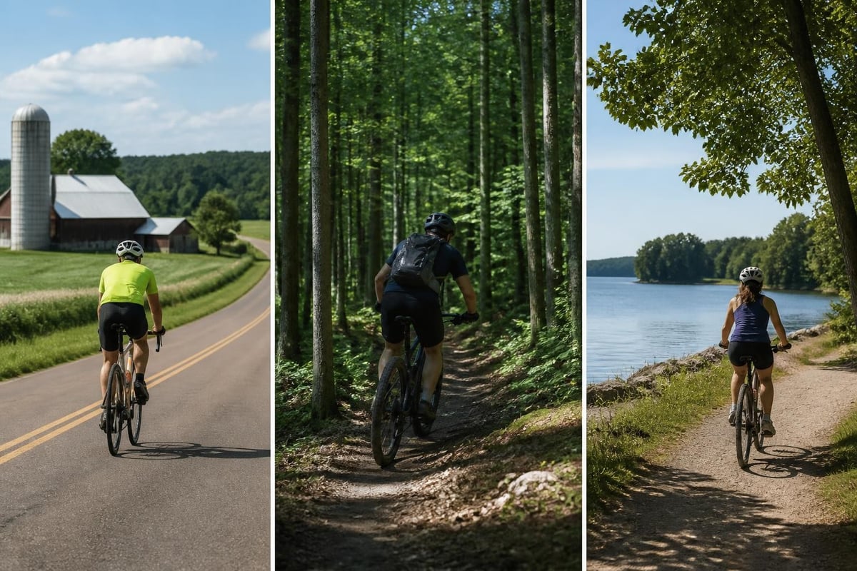 Cycling routes through Kennebec Valley