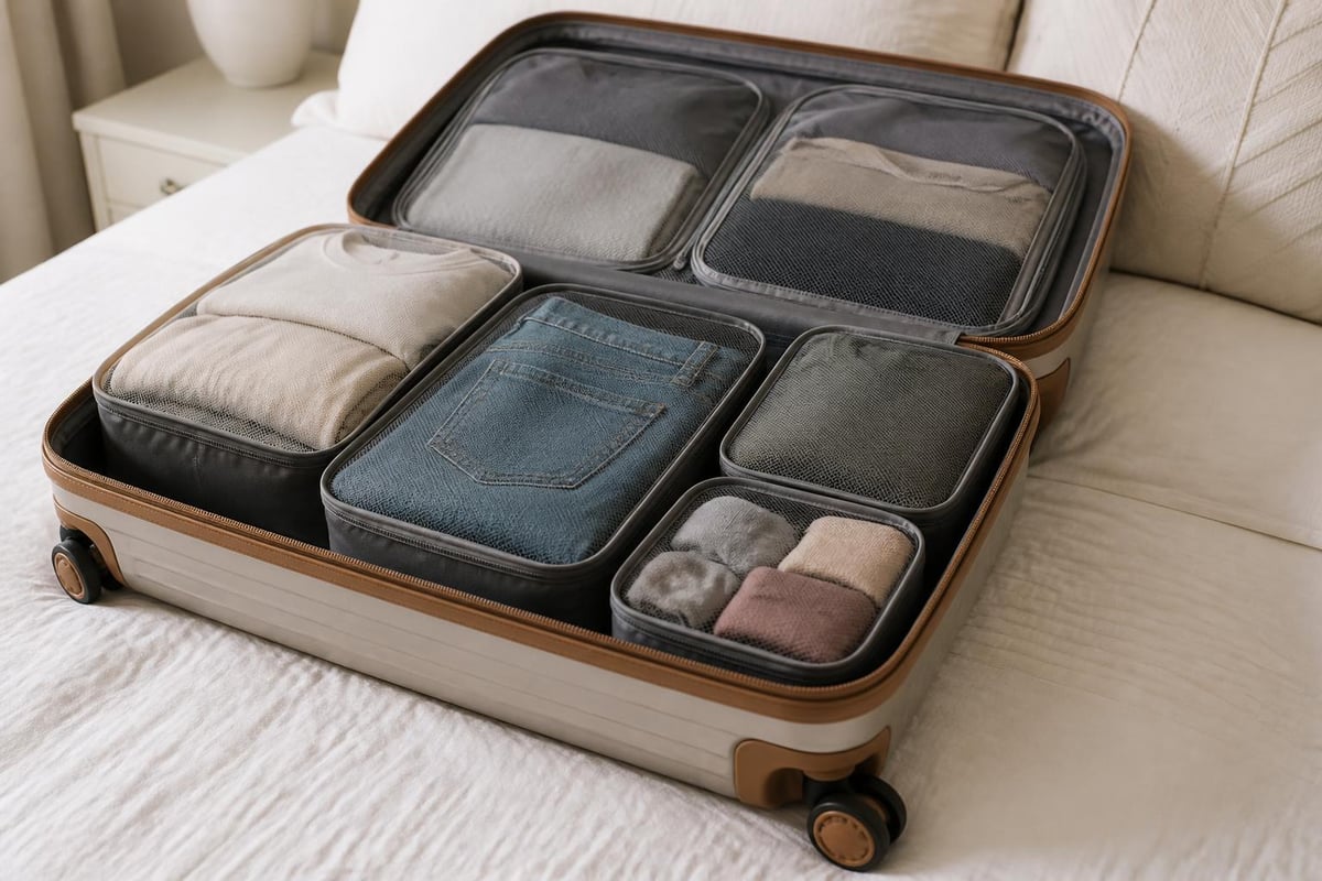 Packing cube organisation system