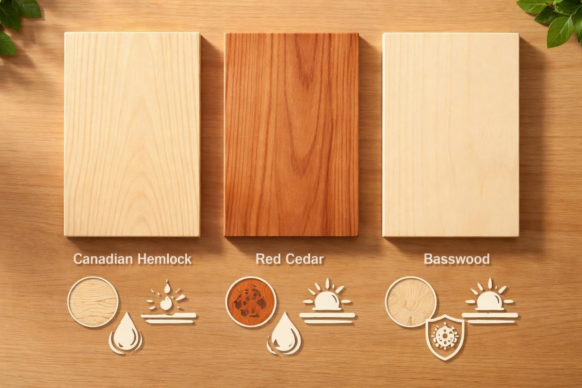 Sauna construction materials
