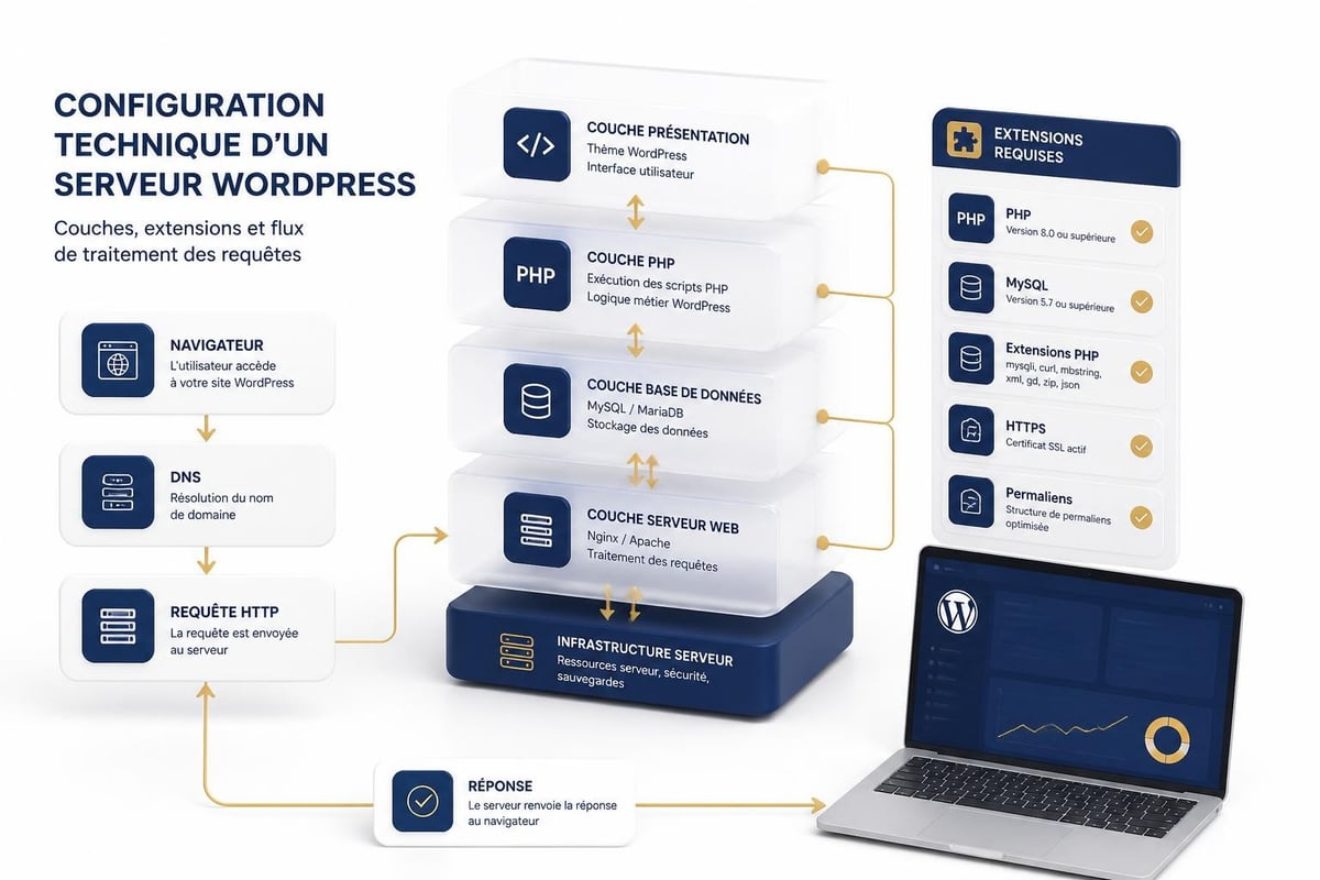 Architecture serveur WordPress
