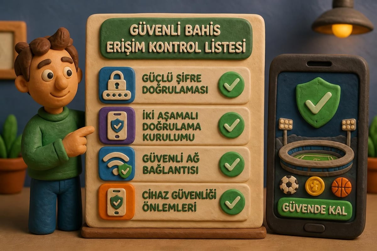 Güvenli mobil giriş kontrol listesi