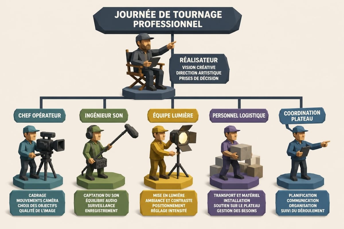 Organisation tournage professionnel