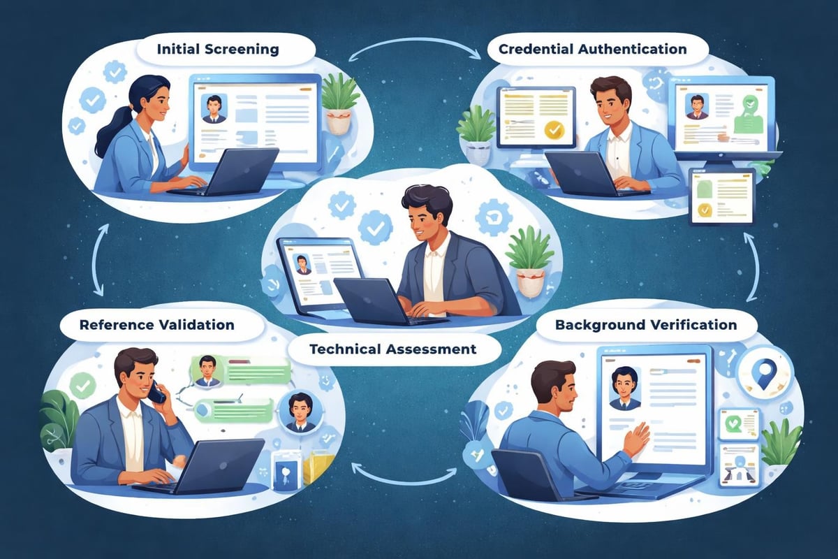 Verification process stages