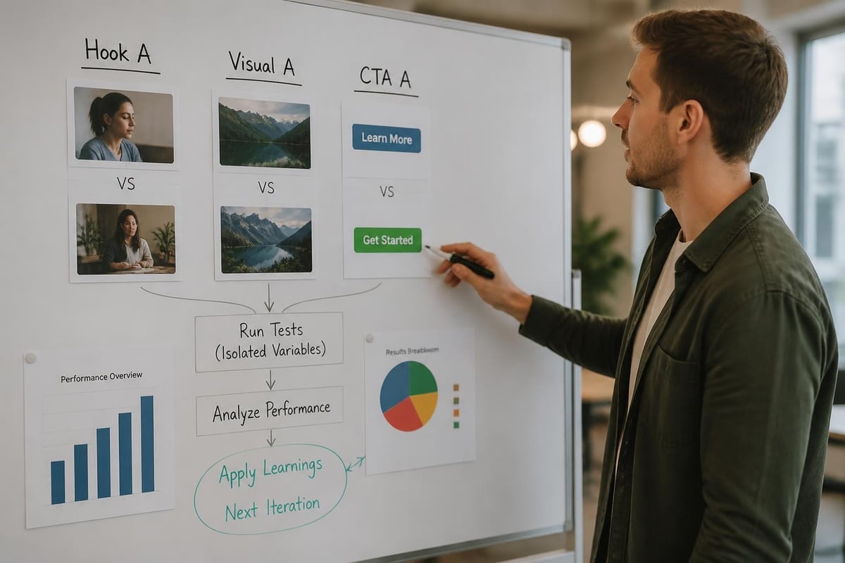 AI-powered creative testing framework