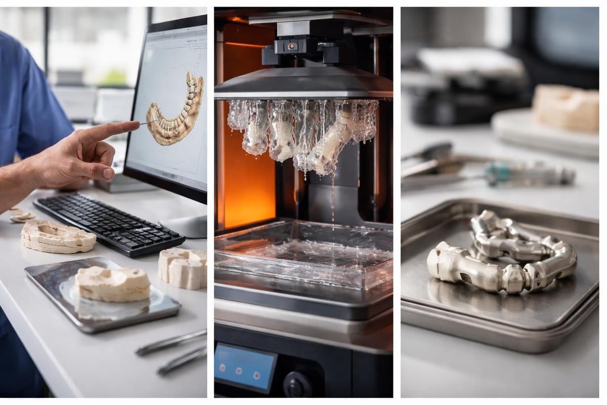 3D printing workflow for dental implants