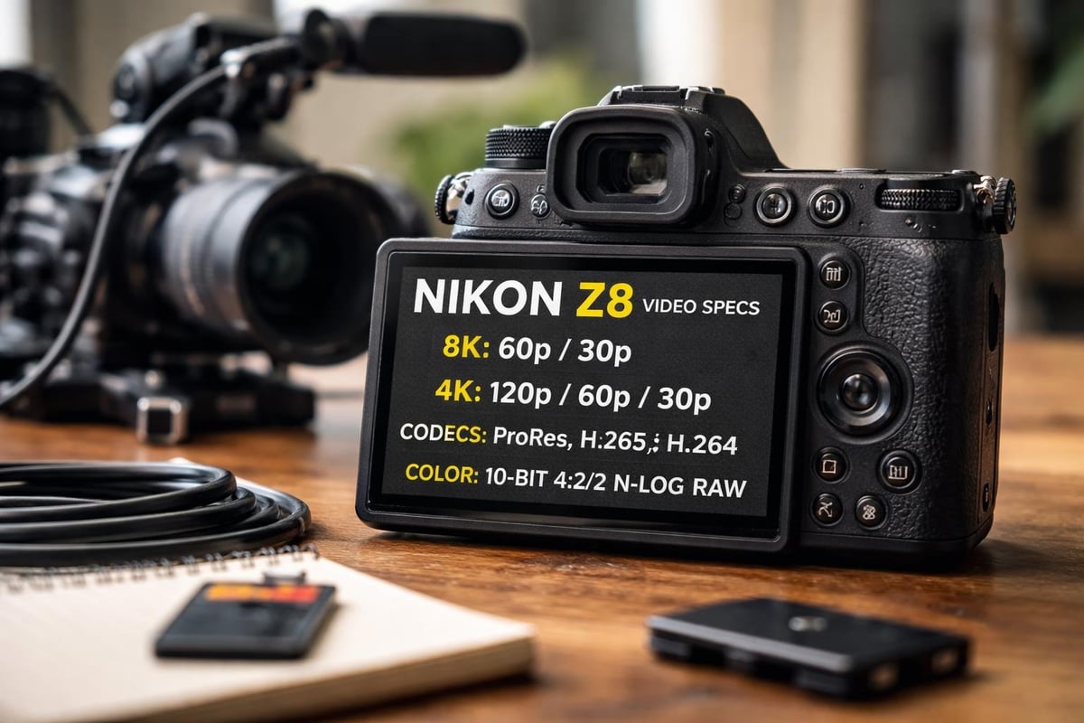 Nikon Z8 video recording formats