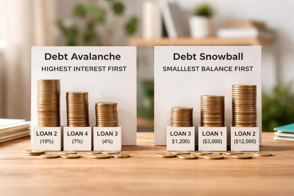 Debt repayment strategies comparison