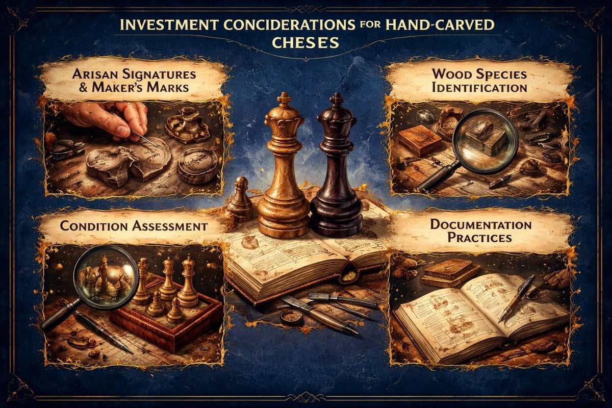 Hand carved chess value factors