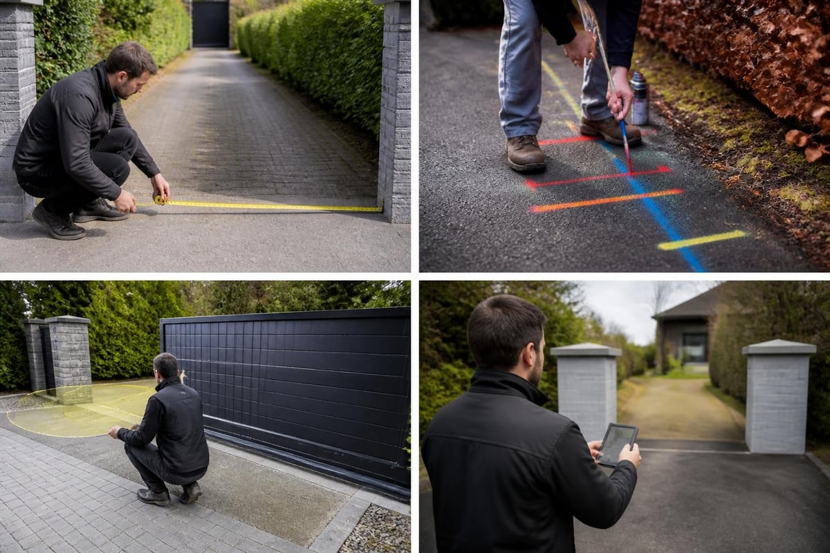 Site planning considerations for gate placement