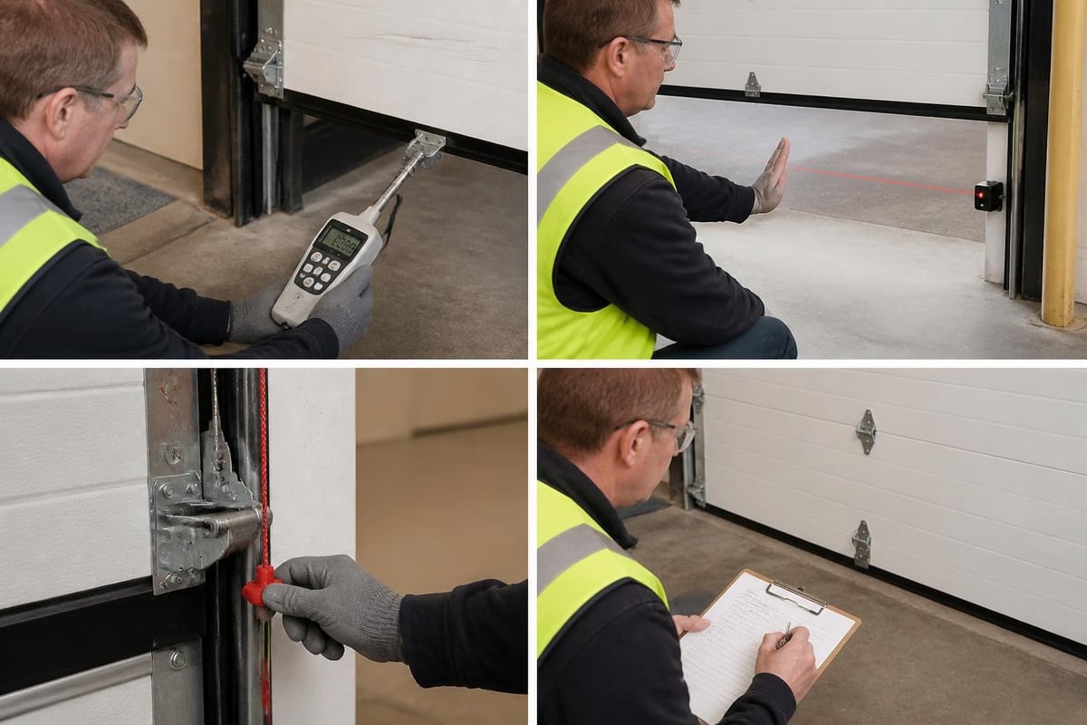 Final testing procedures for gate safety