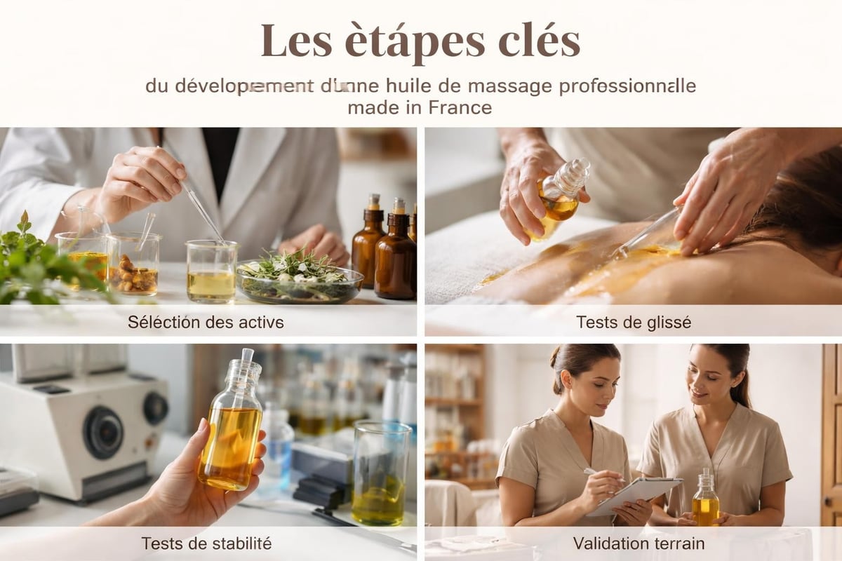 Formulation huiles massage françaises