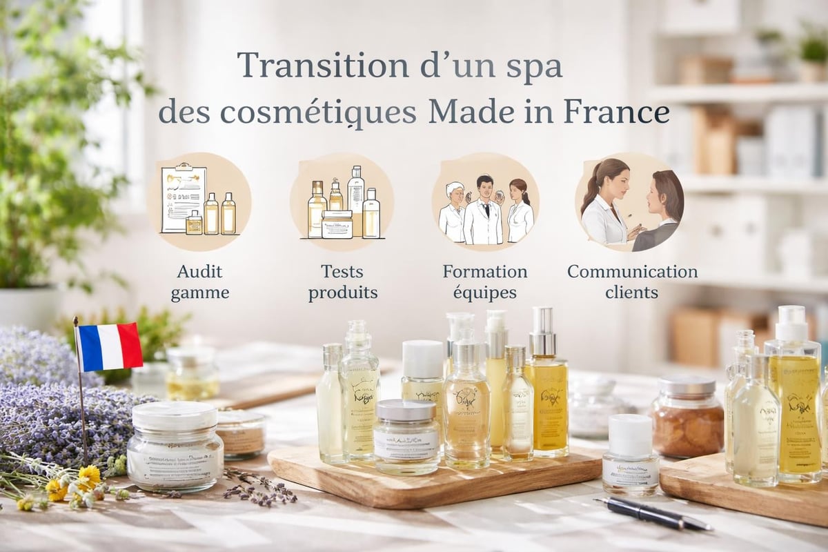 Intégration cosmétiques françaises spas