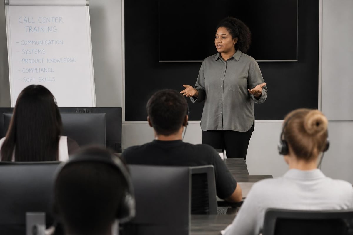Call center training program components